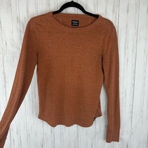 Prana rust orange colored long sleeve top